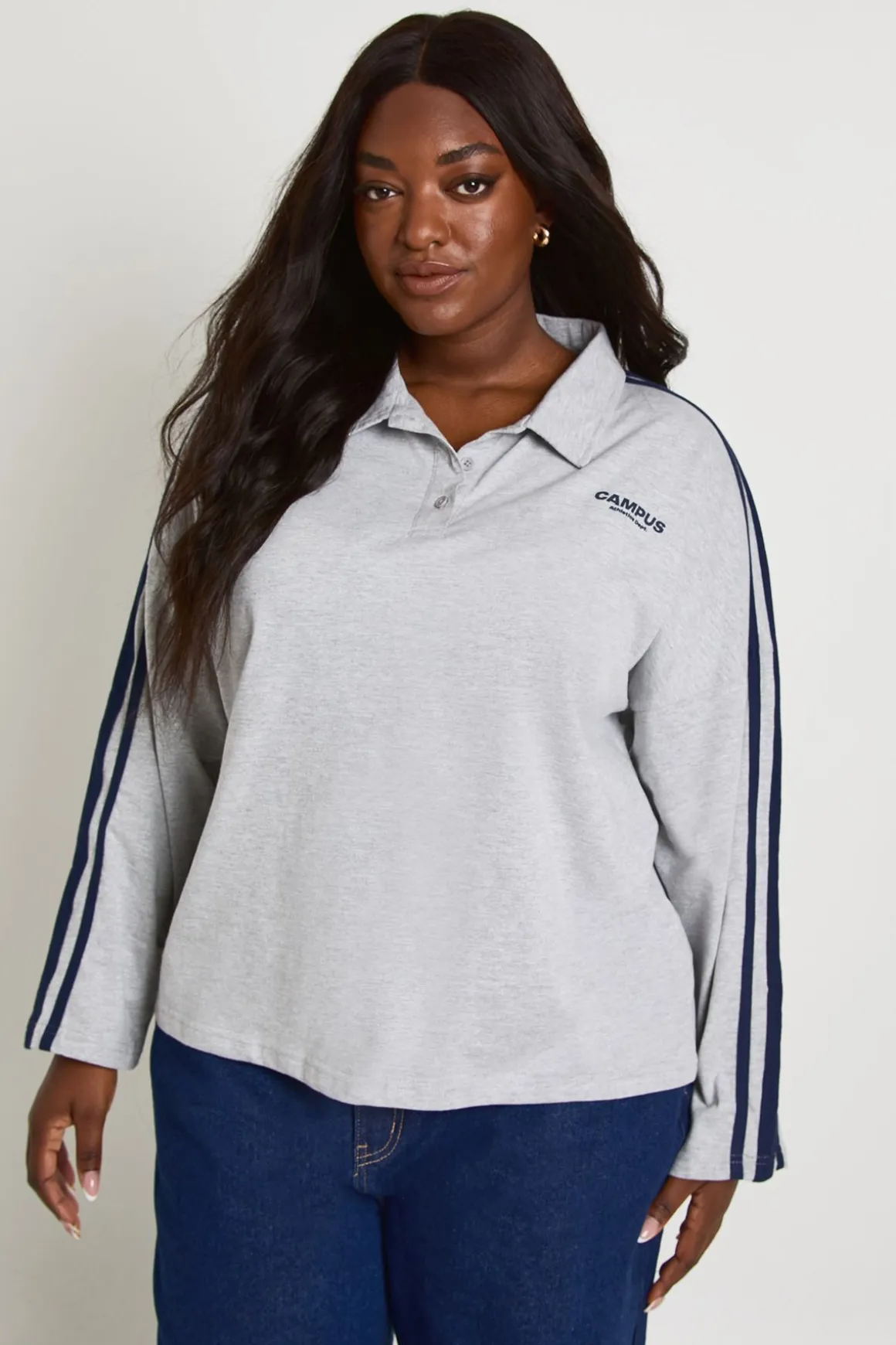 Sweat-shirt Grande Taille À Manches Longues