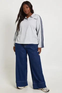 Sweat-shirt Grande Taille À Manches Longues
