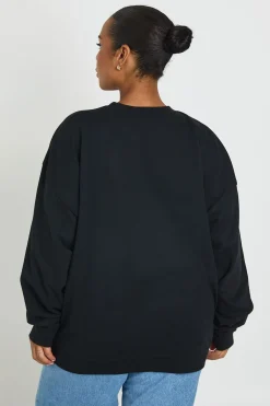 Sweat-shirt Grande Taille À Motif Cerises Avec Nœud À Pois