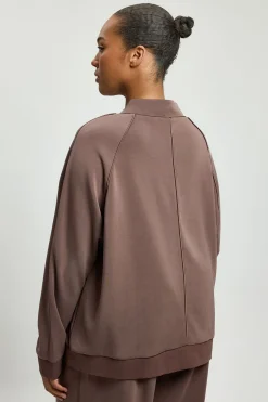 KarenMillen Sweat-shirt Grande Taille Premium Luxe À Fermeture Éclair Et Col En V<Femme Loungewear|Ensembles