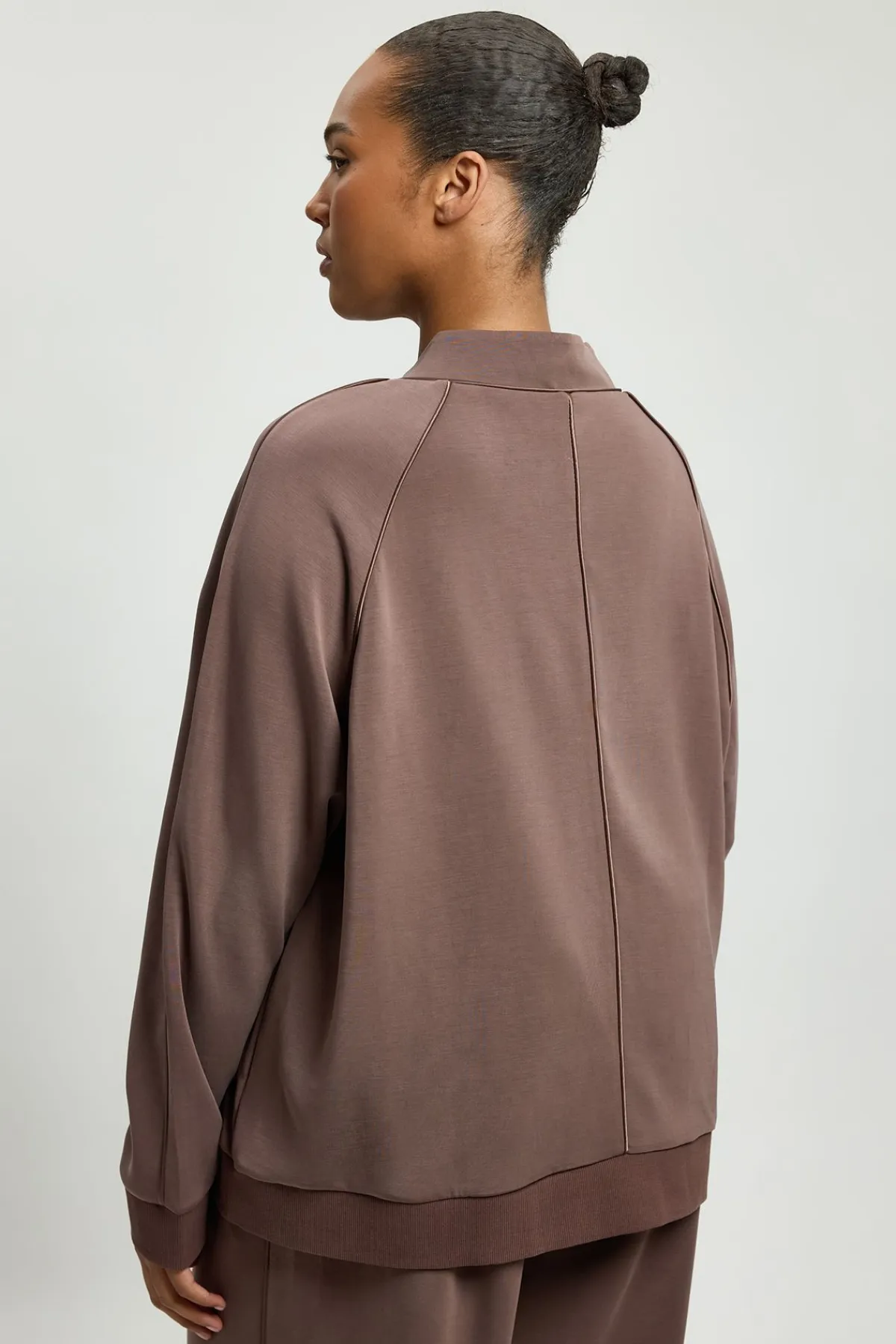 KarenMillen Sweat-shirt Grande Taille Premium Luxe À Fermeture Éclair Et Col En V<Femme Loungewear|Ensembles