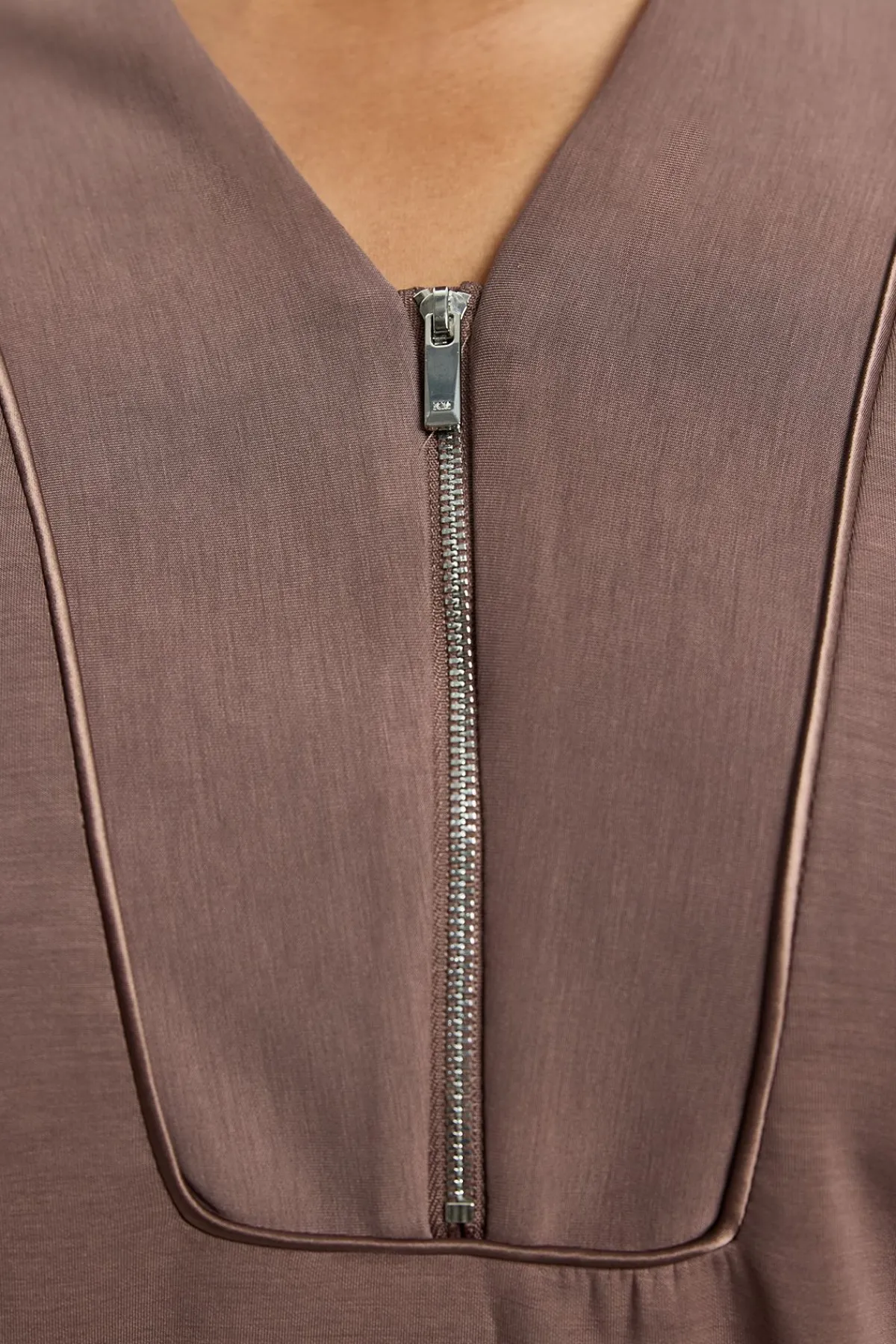 KarenMillen Sweat-shirt Grande Taille Premium Luxe À Fermeture Éclair Et Col En V<Femme Loungewear|Ensembles