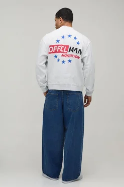 Sweat-shirt Graphique Sport Ample Oversize