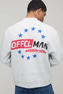 Sweat-shirt Graphique Sport Ample Oversize
