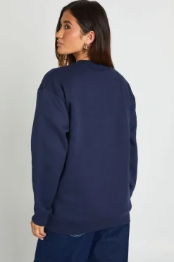 Sweat-shirt Imprimé Brooklyn Effet Délavé