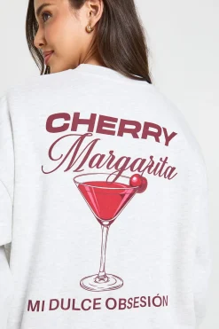 Sweat-shirt Imprimé Cherry Margarita
