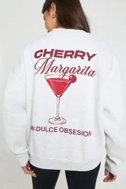 Sweat-shirt Imprimé Cherry Margarita
