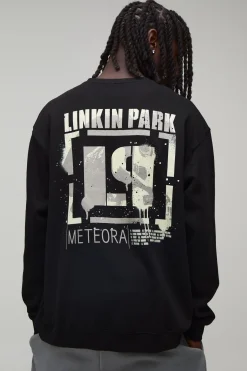 Sweatshirt Imprimé Licence Linkin Park Coupe Oversize
