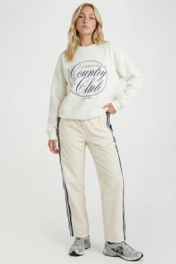 boohoo Sweat-shirt Imprimé Oversize Hamptons Country Club<Femme Sweats À Capuche Et Sweats|Athleisure