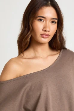 boohoo Sweat-shirt Interlock Épaules Dénudées<Femme Tops D’Automne|Sweats À Capuche Et Sweatshirts