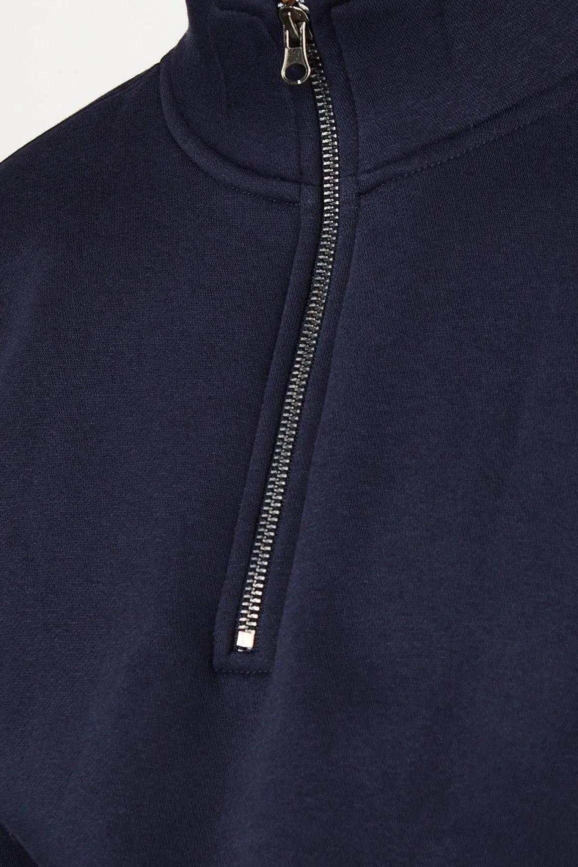 Sweat-shirt Jersey à Demi-Fermeture Éclair