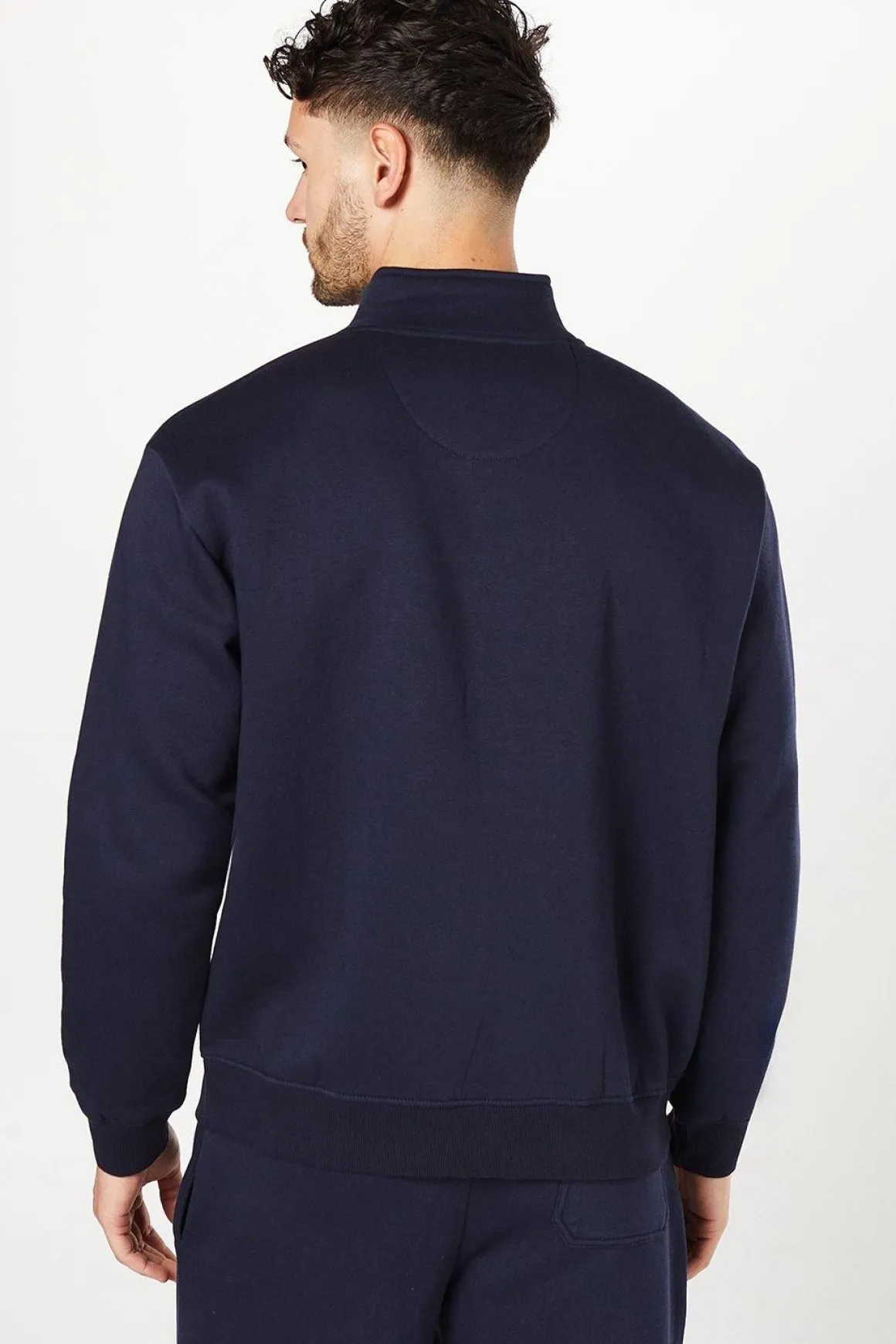 Sweat-shirt Jersey à Demi-Fermeture Éclair