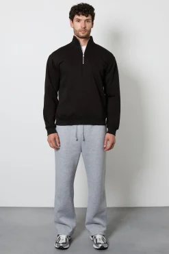 Burton Sweatshirt Jersey Noir à Demi-Zip<Homme Sweats À Capuche Et Sweatshirts|Sweats À Capuche Et Sweats