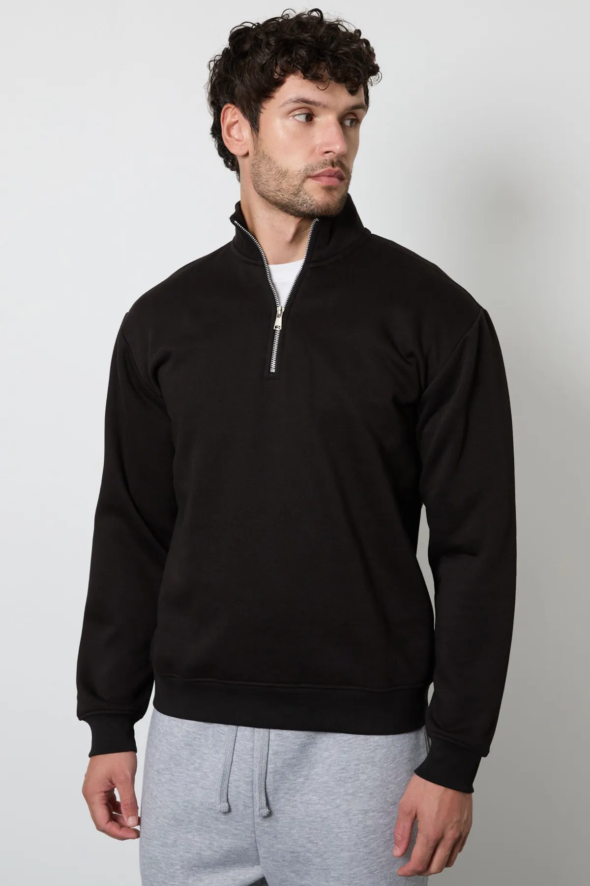Burton Sweatshirt Jersey Noir à Demi-Zip<Homme Sweats À Capuche Et Sweatshirts|Sweats À Capuche Et Sweats