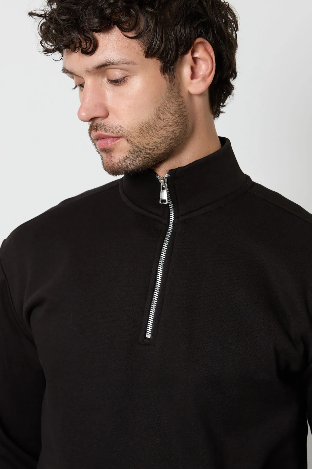 Burton Sweatshirt Jersey Noir à Demi-Zip<Homme Sweats À Capuche Et Sweatshirts|Sweats À Capuche Et Sweats