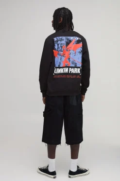 Sweat-shirt Linkin Park Imprimé Sous Licence Coupe Regular