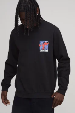 Sweat-shirt Linkin Park Imprimé Sous Licence Coupe Regular