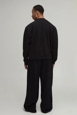 Sweat-shirt Noir Oversize Boxy À Imprimé Graffiti Worldwide