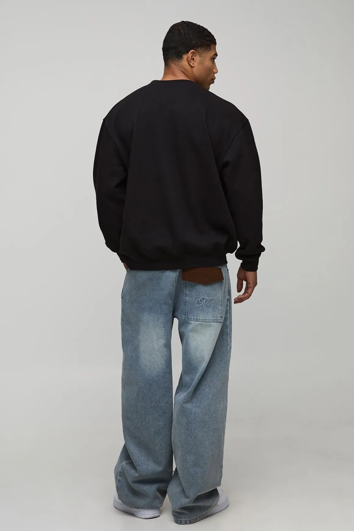 Sweatshirt noir oversize Buddy Elf Noël imprimé sous licence