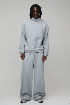 boohooMAN Sweatshirt Oversize Ample Col Montant Tall<Homme Tout Afficher|Sweats À Capuche Tall