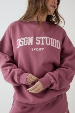Sweat-shirt Oversize À Appliqué Collegiate Dsgn Studio