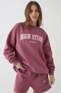 Sweat-shirt Oversize À Appliqué Collegiate Dsgn Studio
