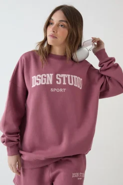 Sweat-shirt Oversize À Appliqué Collegiate Dsgn Studio