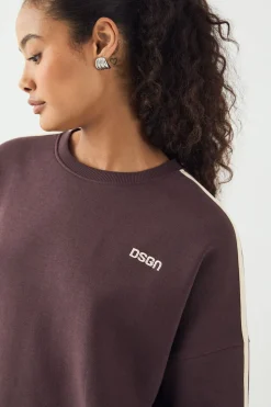 Sweat-shirt Oversize à Bandes Latérales DSGN Studio