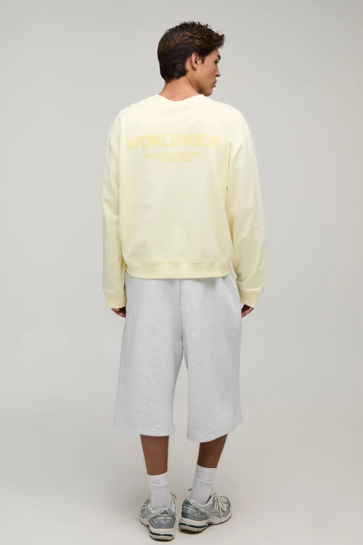 Sweat-shirt Oversize Boxy À Imprimé Worldwide
