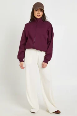 boohoo Sweatshirt Oversize À Col Cheminée Avec Fermeture Éclair<Femme Sweats À Capuche Et Sweats|Athleisure