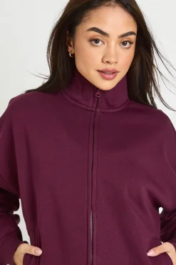 boohoo Sweatshirt Oversize À Col Cheminée Avec Fermeture Éclair<Femme Sweats À Capuche Et Sweats|Athleisure