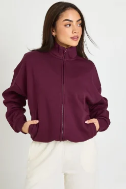 boohoo Sweatshirt Oversize À Col Cheminée Avec Fermeture Éclair<Femme Sweats À Capuche Et Sweats|Athleisure