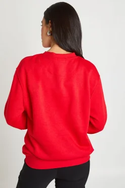 Sweat-shirt Oversize À Col Rond