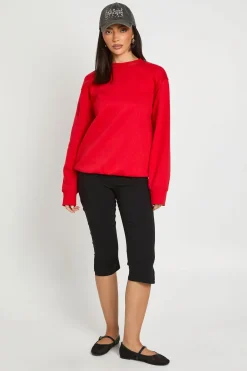 Sweat-shirt Oversize À Col Rond