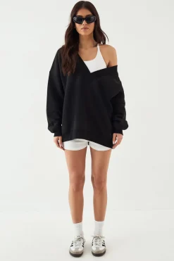 Sweat-shirt Oversize Col V DSGN Studio Sport