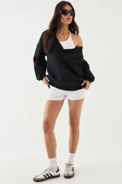 Sweat-shirt Oversize Col V DSGN Studio Sport