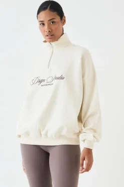 DSGN Studio Sweat-shirt Oversize À Col Zippé Health & Wellness<Femme Sweats À Capuche Et Sweatshirts|Dsgn Studio