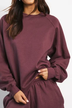 Sweat-shirt Oversize À Coutures Raglan