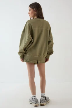 Sweat-shirt Oversized Délavé Épais Dsgn Studio