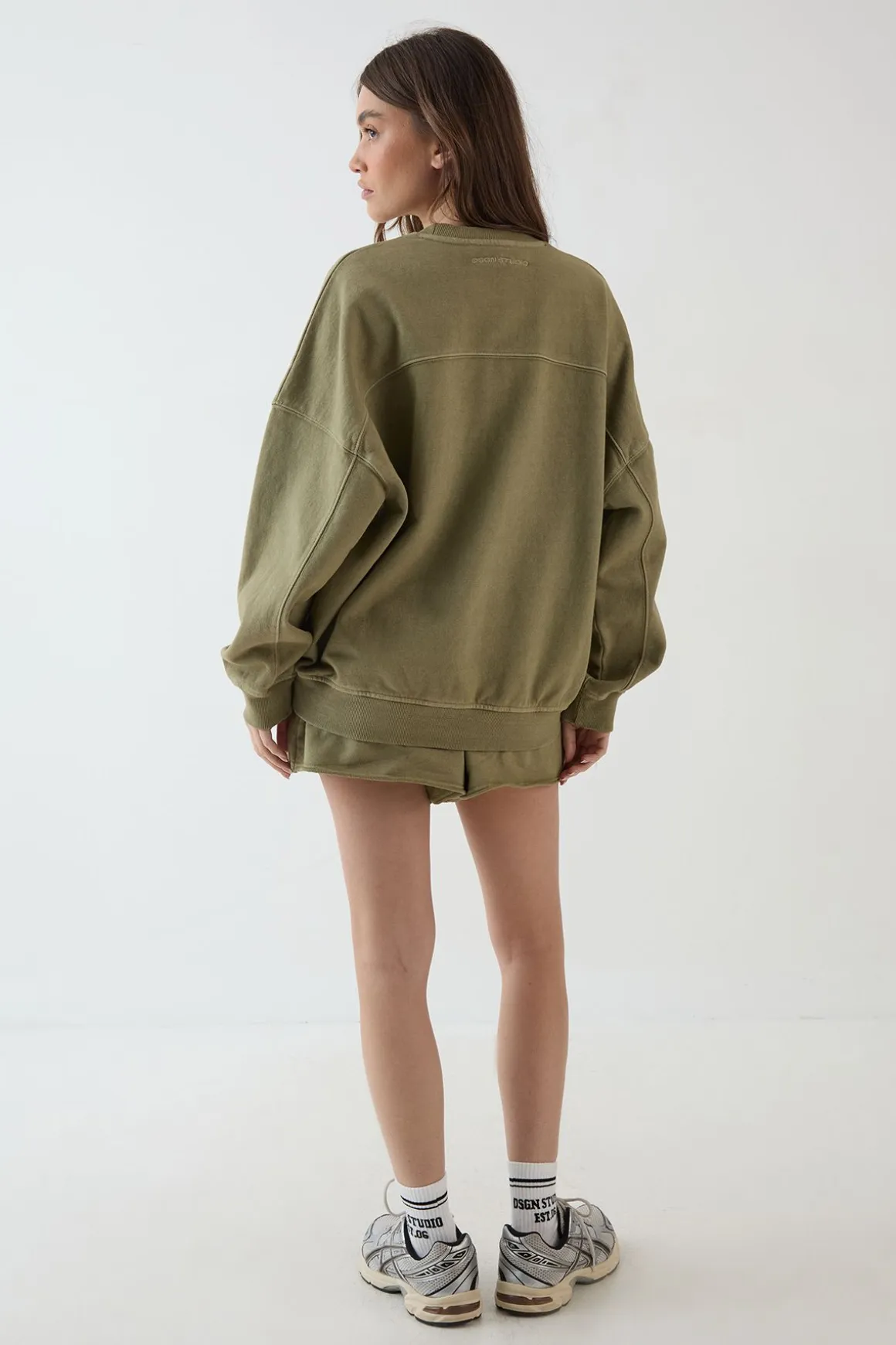 Sweat-shirt Oversized Délavé Épais Dsgn Studio
