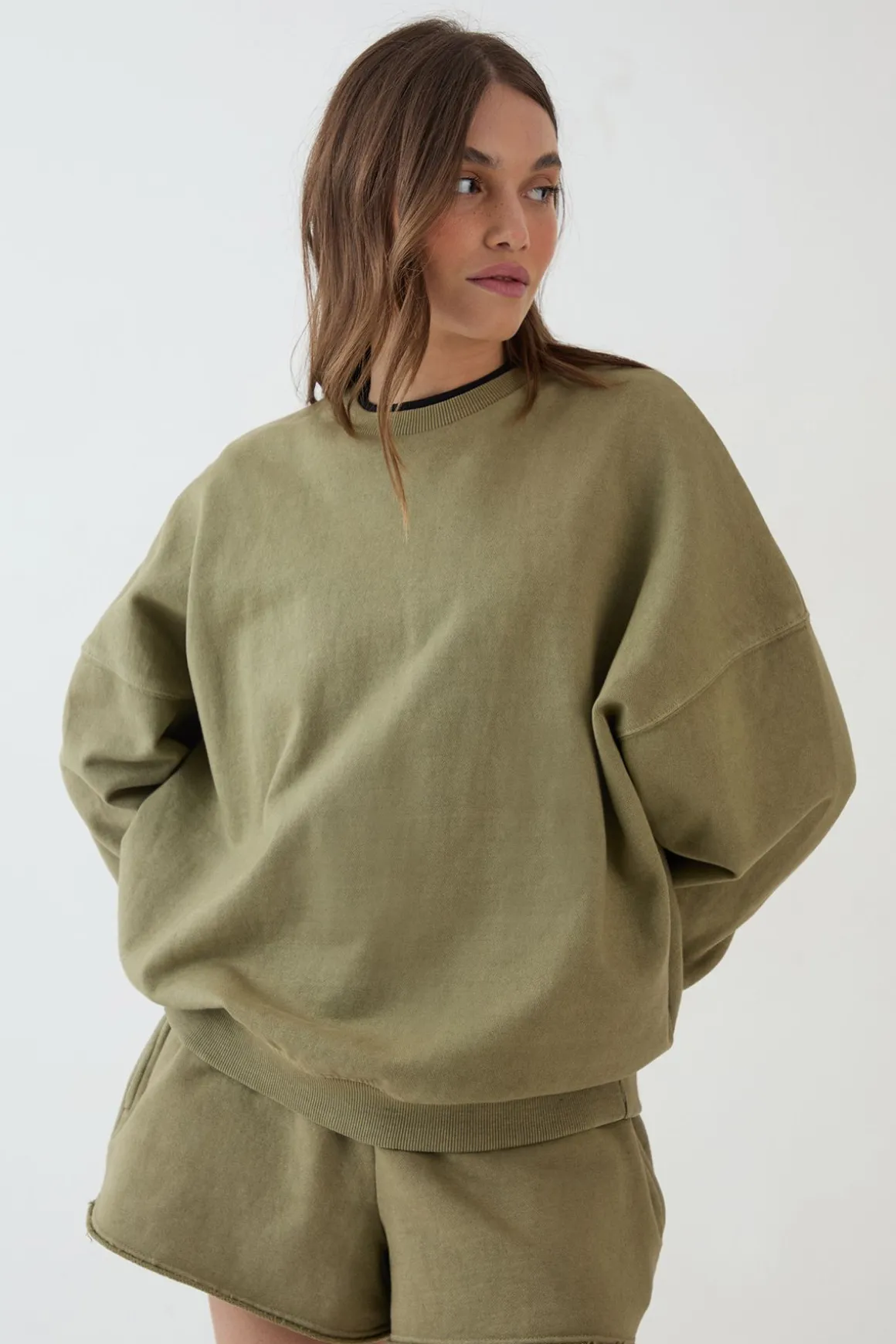Sweat-shirt Oversized Délavé Épais Dsgn Studio