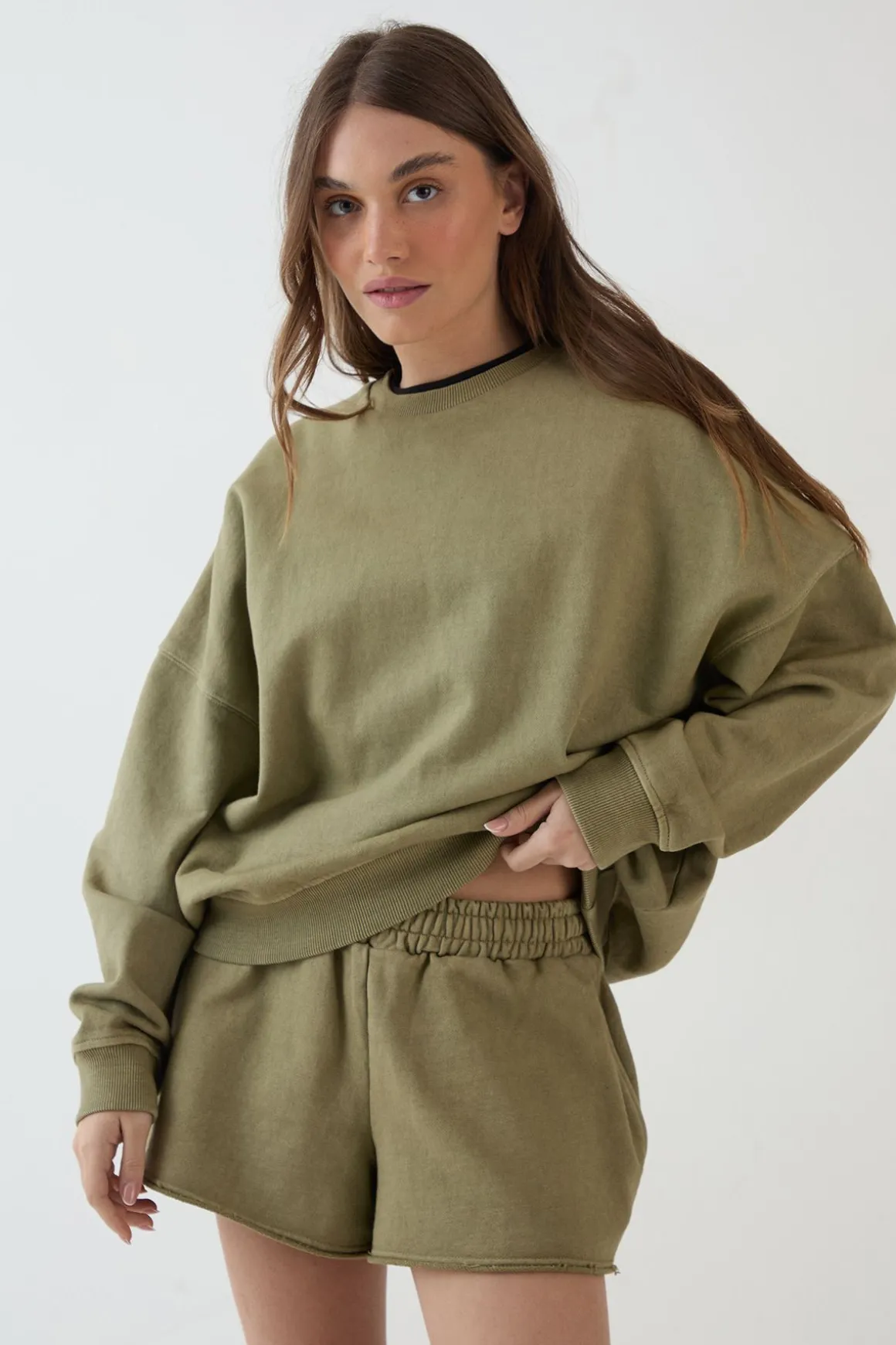 Sweat-shirt Oversized Délavé Épais Dsgn Studio
