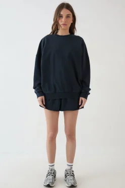 DSGN Studio Sweat-shirt Oversize Délavé Poids Lourd<Femme Sweats À Capuche Et Sweats|Dsgn Studio