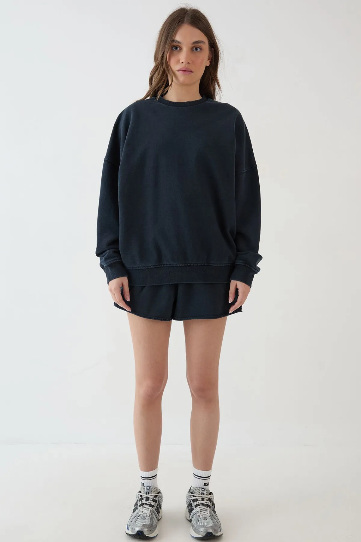 DSGN Studio Sweat-shirt Oversize Délavé Poids Lourd<Femme Sweats À Capuche Et Sweats|Dsgn Studio