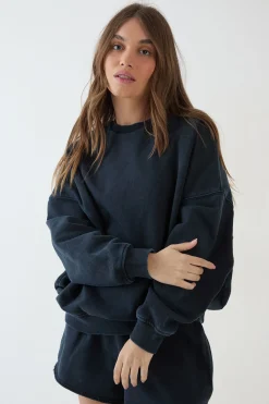 DSGN Studio Sweat-shirt Oversize Délavé Poids Lourd<Femme Sweats À Capuche Et Sweats|Dsgn Studio