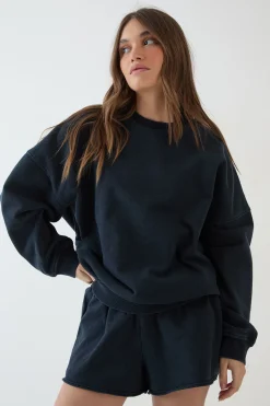 DSGN Studio Sweat-shirt Oversize Délavé Poids Lourd<Femme Sweats À Capuche Et Sweats|Dsgn Studio