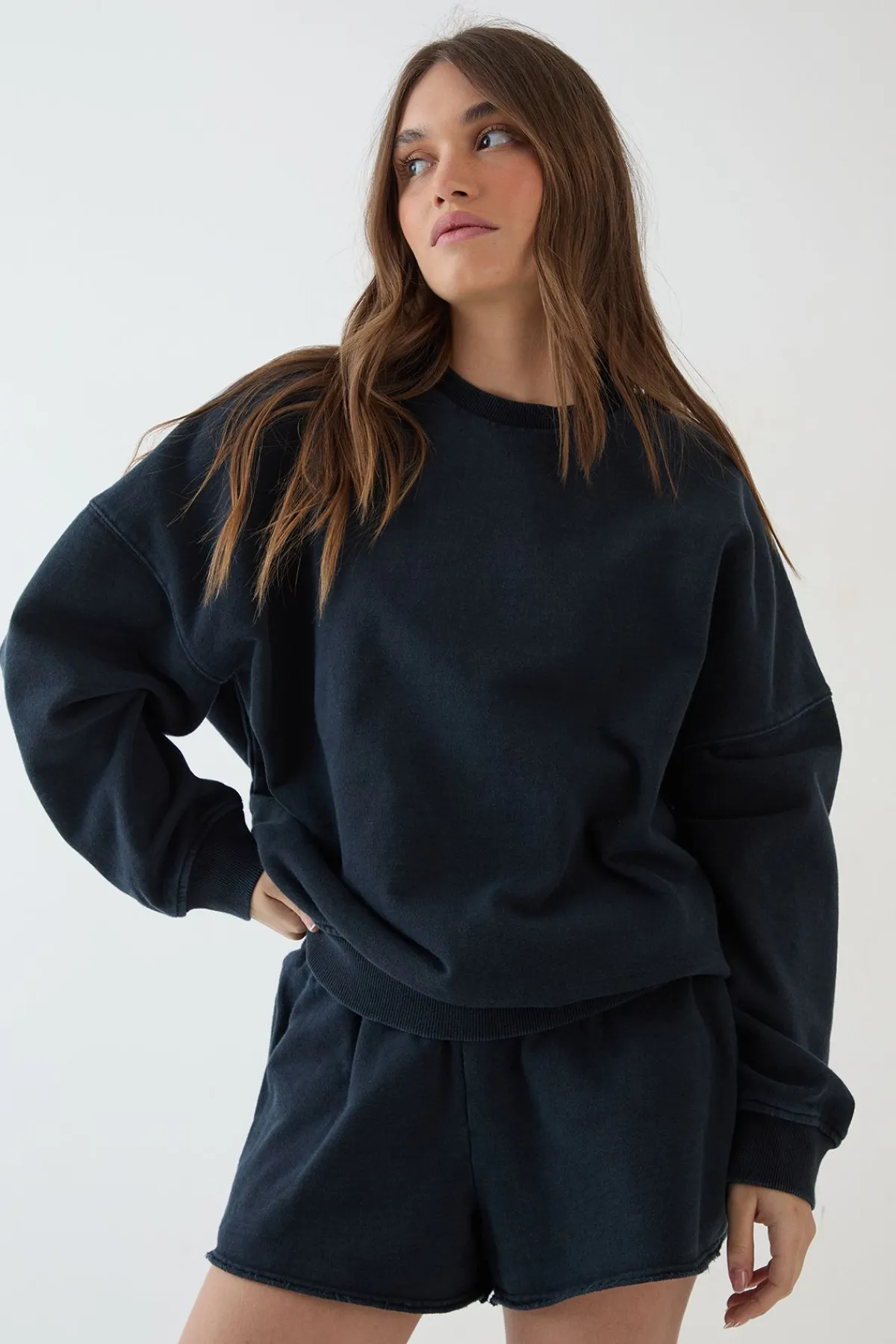 DSGN Studio Sweat-shirt Oversize Délavé Poids Lourd<Femme Sweats À Capuche Et Sweats|Dsgn Studio