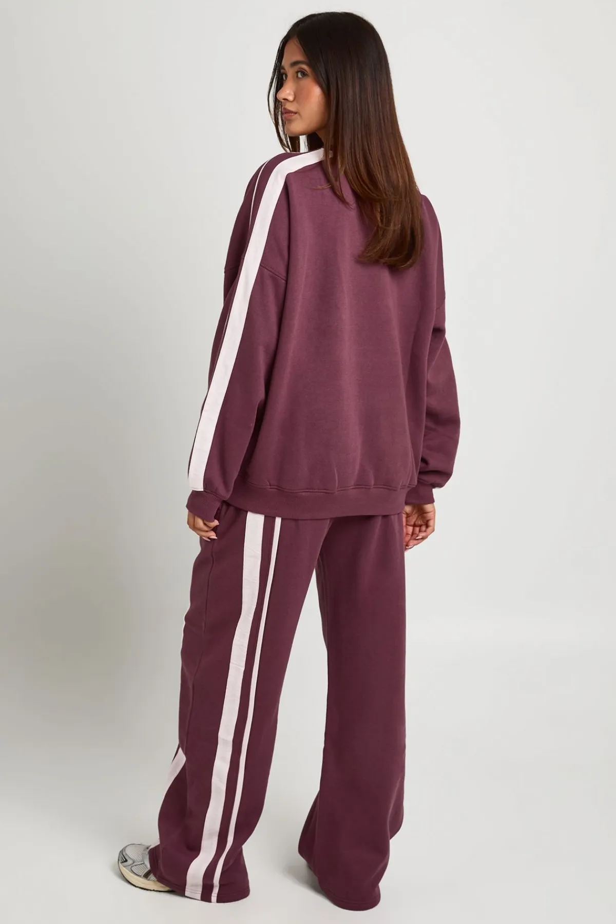 boohoo Sweat-shirt Oversize À Double Bande Latérale<Femme Sweats À Capuche Et Sweatshirts|Athleisure