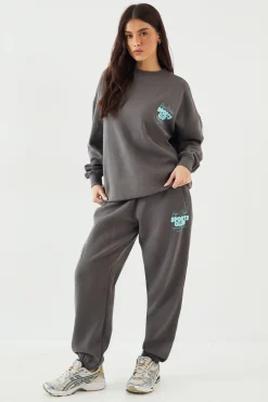 Sweat-shirt Oversize DSGN Studio avec Slogan Sports Bubble