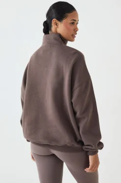 Sweat-shirt Oversize À Fermeture Éclair Quart Dsgn Studio Health & Wellness